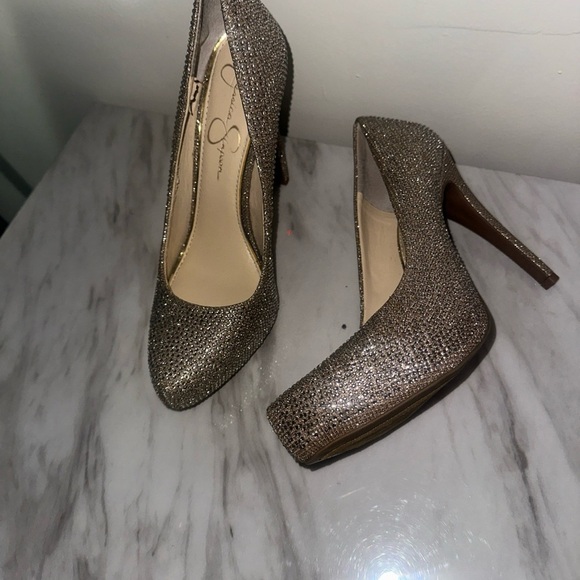 Jessica Simpson Elegant Glittery Pumps size 10 - Picture 5 of 7
